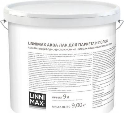Лак акриловый для паркета и полов Аква (9л) шелковисто-матовый – фото 1