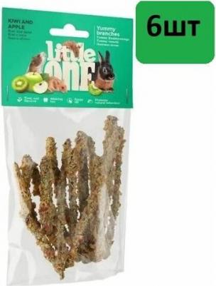 Лакомство для грызунов Лакомые ветви с киви и яблоком, 35г – фото 10