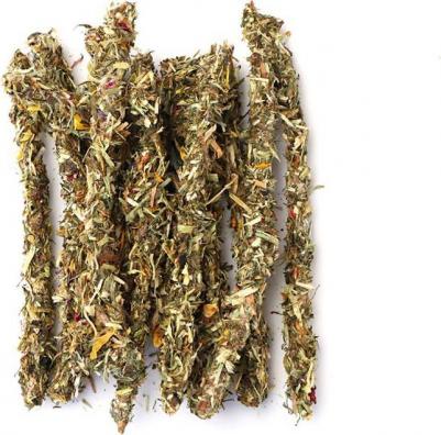 Лакомство для грызунов, лакомые ветви с травами и лепестками – фото 3