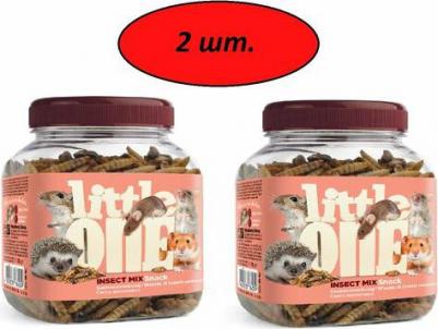 Лакомство для грызунов Смесь насекомых для всеядных грызунов 75г – фото 9