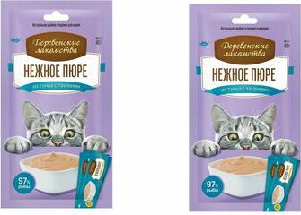 Лакомство для кошек Нежное пюре из тунца 4х10г – фото 6