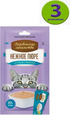 Лакомство для кошек Нежное пюре из тунца 4х10г – фото 7