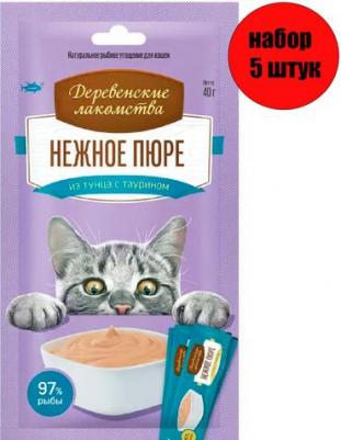 Лакомство для кошек Нежное пюре из тунца 4х10г – фото 12