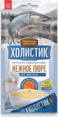 Лакомство с лососем угощение для кошек 40 г – фото 2
