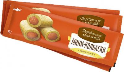 мини-колбаски с пюре для кошек 4х10 г. (Лосось, 40 г.) – фото 9