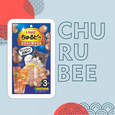 лакомство Churu Bee Запеченные трубочки для кошек Куриное филе 10г * 3шт – фото 2