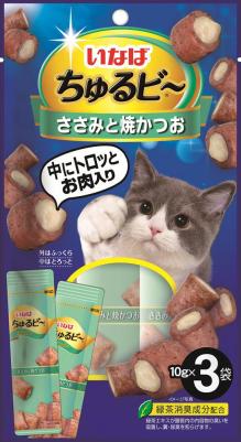 лакомство Churu Bee Запеченные трубочки для кошек Куриное филе и запечённый тунец Кацуо 10г * 3шт – фото 6