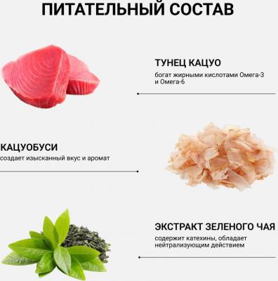 Лакомство для кошек Pon Churu Суфле из тунца кацуо и кацуобуси, 70 г – фото 12