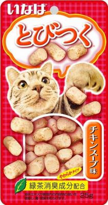 Лакомство для кошек Tobitsuko со вкусом куриного бульона, 25 г – фото 1