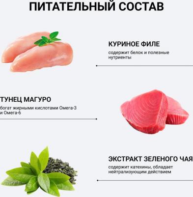 лакомство-топпинг для кошек CIAO CHURU Ball Тунец Магуро (10г * 3 шт) – фото 3