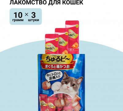Лакомство для кошек подушечки, курица, тунец, 4 шт, 40 г 4901133625893 – фото 9