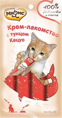 Крем-лакомство для кошек с тунцом Кацуо 15 г х 4 шт – фото 1