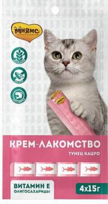 Крем-лакомство для кошек (Тунец Кацуо и Магуро, 15 г. х 4 шт.) – фото 6