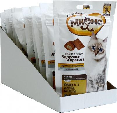 Лакомство для кошек Pro Pet Хрустящие подушечки лосось 60г – фото 6