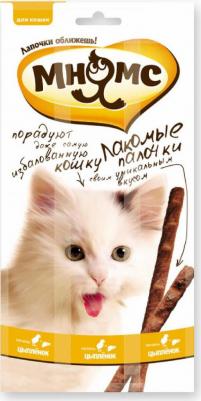 Лакомство Палочки с цыпленком и печенью для кошек, 3х5 гр – фото 4