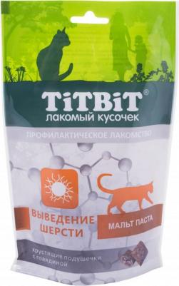 Лакомство Подушечки хрустящие с говядиной выведение шерсти для кошек 60 г – фото 9