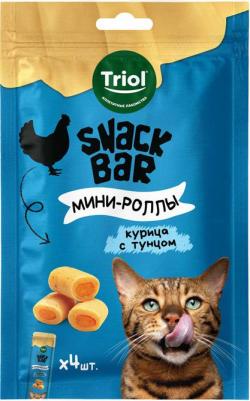 Snack Bar лакомство для кошек Мини-роллы с начинкой – фото 1