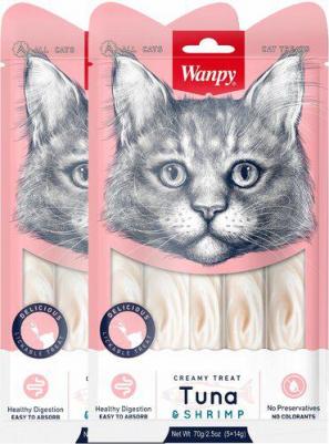 Лакомство для кошек Cat нежное пюре из тунца и креветок, 70 г – фото 2