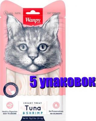Лакомство для кошек Cat нежное пюре из тунца и креветок, 70 г – фото 6