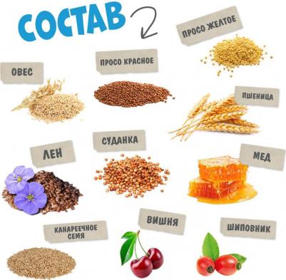 Лакомства для птиц Мед и ягоды, 50 г – фото 7