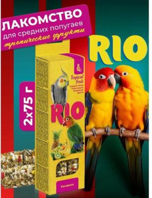 Палочки для средних попугайчиков с тропическими фруктами – фото 2