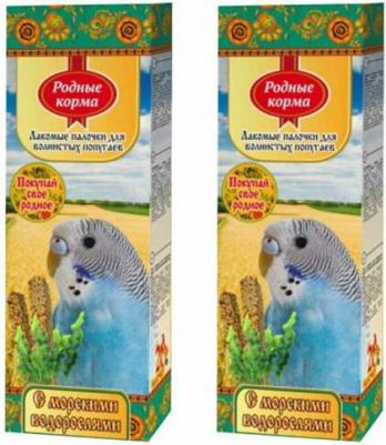 Лакомство Зерновая палочка для попугаев с морскими водорослями 45г*2шт 77759 – фото 5