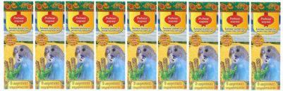 Лакомство Зерновая палочка для попугаев с морскими водорослями 45г*2шт 77759 – фото 9