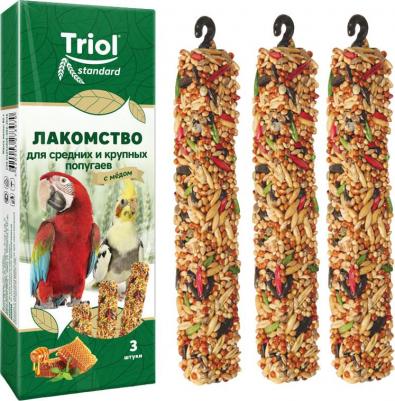 Лакомства для птиц для средних и крупных попугаев, с мёдом, КФ-15600 – фото 1