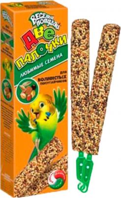 `Веселый попугай` палочки 2 шт, для волнистых попугаев любимые семена – фото 1