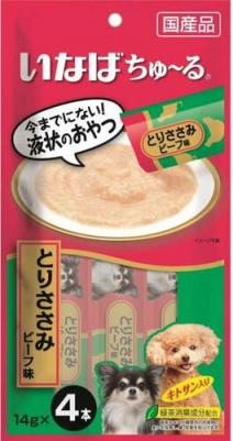 Лакомство для собак Churu Куриное филе со вкусом говядины, пюре 14г*4шт – фото 10