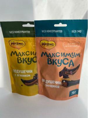 Лакомство для собак подушечки с ягненком Максимум вкуса 75г – фото 2