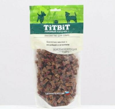 Косточки мясные для собак Золотая коллекция, с индейкой и ягнёнком, 370 г*3 шт – фото 4