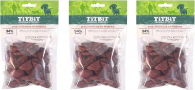 Лакомства Золотая коллекция бефстроганов из ягненка для собак 75 г