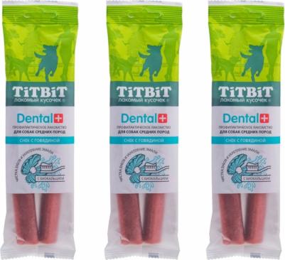 Лакомство для собак Дентал+ Снек с говядиной для средних пород, 85 г – фото 6