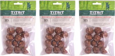 Лакомство для собак Фрикадельки из говядины с морковью Золотая коллекция 70г – фото 1