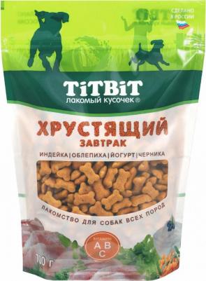 Лакомство для собак Хрустящий завтрак индейка облепиха йогурт черника, 700 г – фото 8