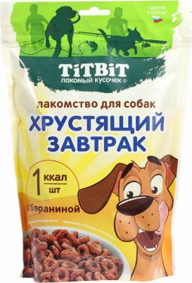 Лакомство для собак Хрустящий завтрак с бараниной, 350 г