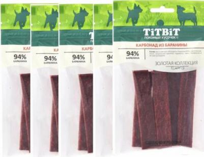 Лакомство для собак карбонад из баранины Золотая коллекция, 70 г – фото 6