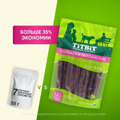 Лакомство для собак Колбаски Миланские - XXL, 370 г – фото 10