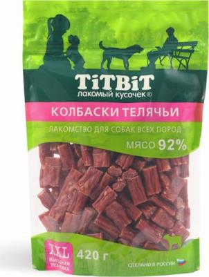 Лакомство для собак Колбаски Телячьи - XXL, 420 г – фото 11