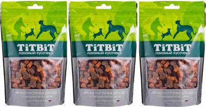 Лакомство для собак Косточки мясные с Говядиной и сыром, 145г – фото 3