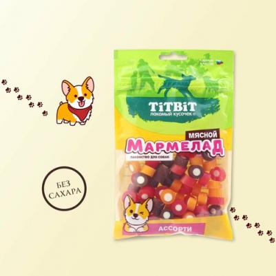Лакомство для собак Мармелад мясной ассорти, 120 г – фото 1