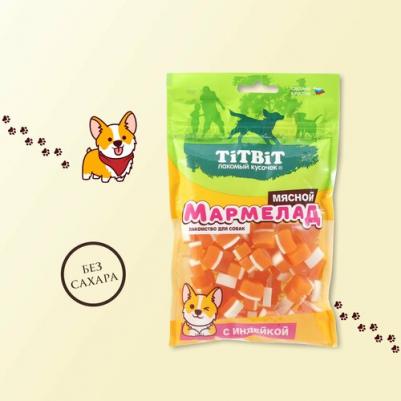 Лакомство для собак Мармелад мясной с индейкой, 120 г – фото 1