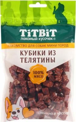 Лакомство для собак мини-пород Кубики из телятины 100 г – фото 3