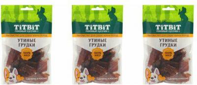 Лакомство для собак мини-пород Утиные грудки 70 г – фото 2