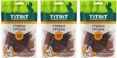 Лакомство для собак мини-пород Утиные грудки 70 г – фото 7