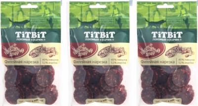 Лакомство для собак нарезка Филейная с говядиной и индейкой – фото 7