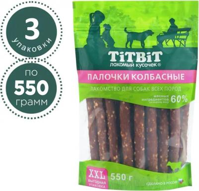 Лакомство для собак Палочки колбасные - XXL, 550 г – фото 9