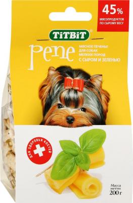 лакомство для собак, Пене печенье с сыром и зеленью, пак. 200 г – фото 3