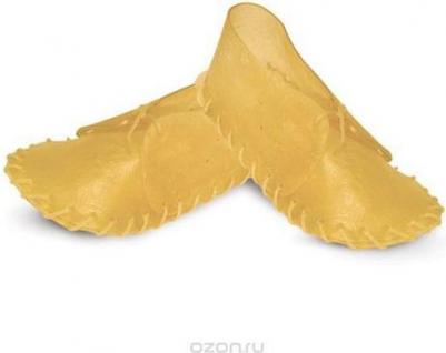 Лакомство для собак, ботинок №5 из сыромятной кожи, 12,5см, 25шт по 20-25г – фото 5